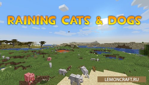 Мод на дождь из животных Raining Cats & Dogs [1.15.2]